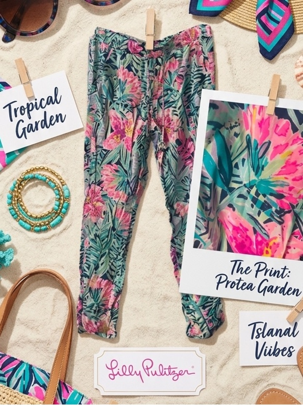 Light summer patterned pants - Lilly Pulitzer Piper Pants Size Small